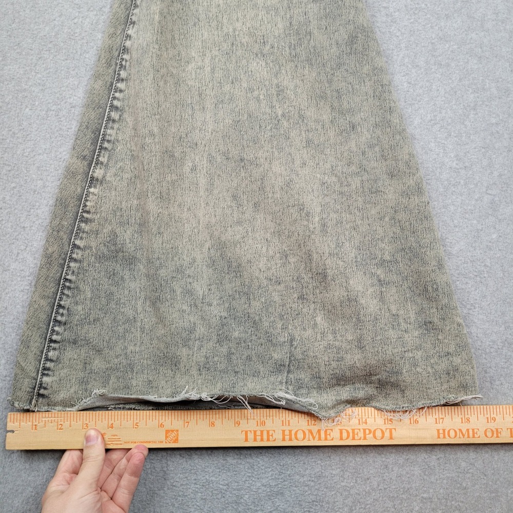We The Free Jeans Womens 28 Gray Just Float On Flare Acid Wash High Rise Denim - Picture 3 of 8